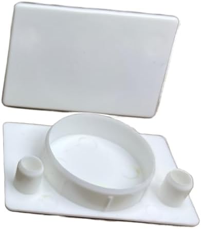 E.H.C. Plastic Hinge Hole Cover Plug, 5 Count, Snow White