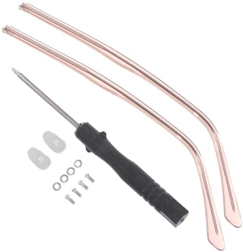 SEWACC 1 Pair Metal Eyeglass Replacement Temples, Glasses Arms Legs, Universal Eyewear Arm Replacement Parts, 5.43 Inch