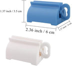 Toothpaste Squeezer Roller 2 Pack, Rolling Tube Squeezer Stand for Kids and Adults, Manual Plastic Dispenser Holder for Bathroom, Fits Toothpaste, Creams, Paint Tubes