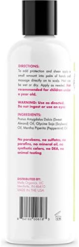 Mielle Organics Mint Almond Oil - Lightweight Dry Scalp Oil to Lock in Moisture and Help Encourage Longer, Healthier Hair - Suitable for All Hair Types (8 Fl Oz)