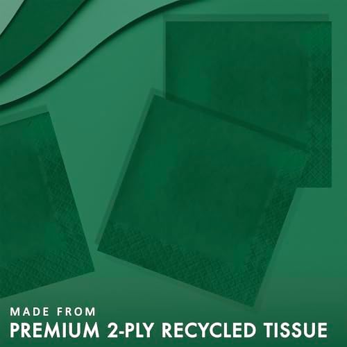 Hunter Green Luncheon Napkin, 2 Ply, Solid