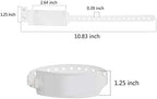 Hospital Identification Bands, Medical Adult-Sized Shield Wristband, Waterproof Patient Wristbands, Plastic Disposable Hospital ID Wristband (White, 250)
