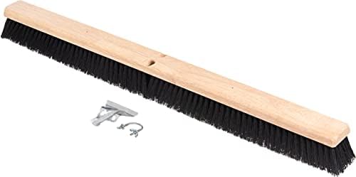 SPARTA Flo-Pac Tampico Floor Sweep, Floor Brush for Cleaning, 36 Inches, Black