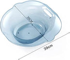 Generic Sitz Bath Basin for Toilet, Bidet Toilet Tub Anti Overflow, Universal, Reusable, Portable Hangable Steam Seat Hip Bath for Women Men Elderly, Blue
