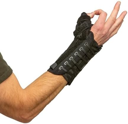 Hely & Weber Titan Thumb Orthosis, Customizable Support, Black, Right Hand