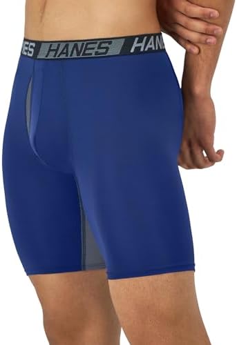 Hanes Men's Underwear Boxer Briefs Pack, 3-Pack, Total Support Pouch, Sexy Men's Underwear, Long or Short-Leg Boxer Briefs