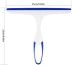 2 Pcs Shower Squeegee for Shower Glass Doors,Car Window Windshield Mirror Tile Cleaner Cleaning Wiper Squeegees Tool with Hook, Window Cleaning Shower Glass Squeegees