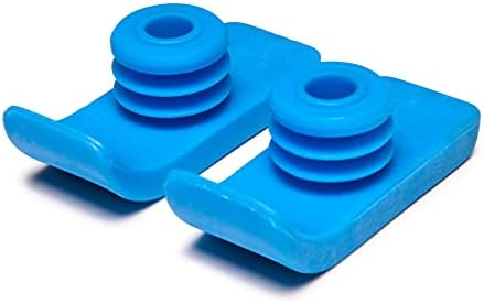 Lumex Walker Glide Skis - Medical Supplies, Rubber Feet for 1" Walkers, 1 Pair, Pack of 2, Blue, 603210B