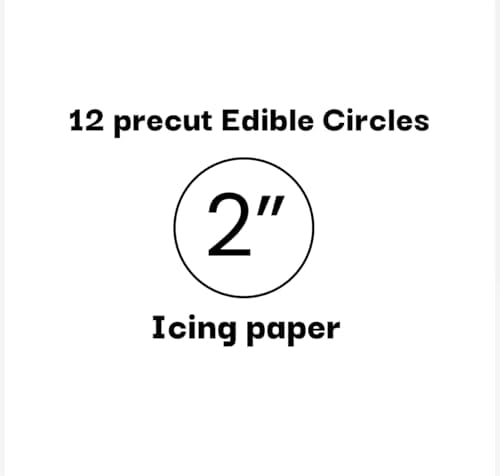 Engagement Cookie Toppers,She Said Yes Design, 2 Inch, 12 Precut Edible Icing Paper Circles, icing paper