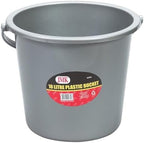 Jmk Bucket with Handle 10 L Gray Plastic
