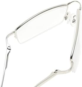 Eyekepper Memory Titanium Bridge Computer Glasses 50% Blue Light Blocking Reading Glasses Amber Tinted Lenses