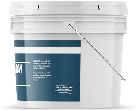 Earthborn Elements Ground Bay Leaves 1 Gallon Bucket, Bulk Size, Traditional Spice