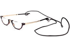 Agstum Mens Womens Half Moon Foldable Reading Glasses with Portable Case (Tortoise shell, 3.5)