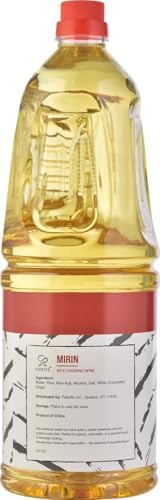 Soeos Mirin, Japanese Cooking Wine, 1.8 L (Pack of 1), Mirin Rice Wine, Authentic Natural Sugar Sweet Rice Cooking Wine for Cooking, Condiments, Seasoning Homemade Sauces, Japanese Seasoning