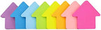 Arrow Shape Sticky Notes 8 Color Bright Colorful Sticky Pad 75 Sheets/Pad Self-Sticky Note Pads (8 Pads)