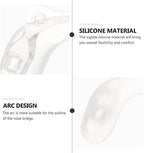 VIORNO Glasses Legs,Eyeglass Legs, 3pcs Eyeglasses Nose Pads Glasses Bridge Strap Retainers Saddle Bridge Screw- in Eyeglasses Nose Piece Anti- Slip Replacement Silicone Nosepads