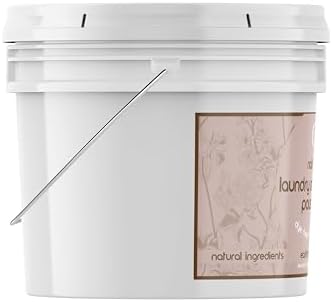 Premium Laundry Soap |1 Gallon |6 lb, Powdered, No Added Fragrance or Brightener, Gentle on Skin, Safe & Non-Toxic, HE Safe, Concentrated Cleaning Power, Resealable Bucket with Scoop Included
