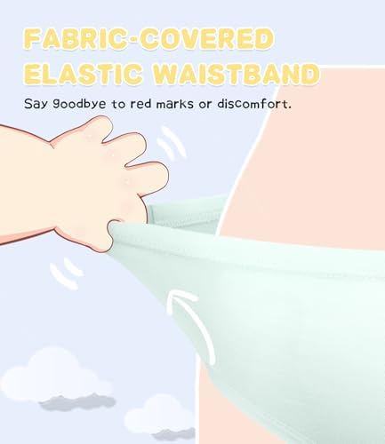 BAMBOO COOL Girls Underwear Breathable Moisture-Wicking 6-14Y Panties Lightweight Soft Sensory Friendly Briefs 6 Pack