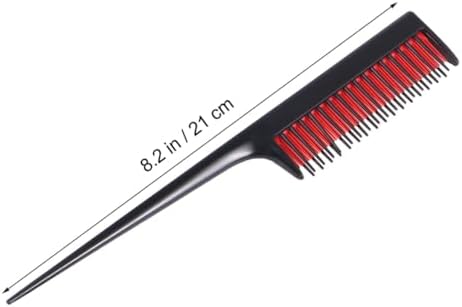 FRCOLOR 3pcs Black Hair Dyeing Comb Set Practical Hair Coloring and Styling Combs for Salon and Home Hairdressing Use