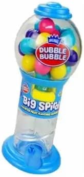 Kidsmania Dubble Bubble Big Spiral Mini Gumball Dispenser- Case of 12