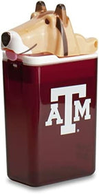 FUNTOPS Reusable Water Bottle | Officially Licensed NCAA Sports Bottle |BPA Free | Dishwasher Safe | Texas A&M | Collie Reveille Mascot Officially Licensed NCAA - 8 oz