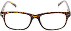 Readers Readers.com Reading Glasses: The Williamsburg Bifocal, Plastic Retro Square Style for Men and Women - Yellow Tortoise, +1.25