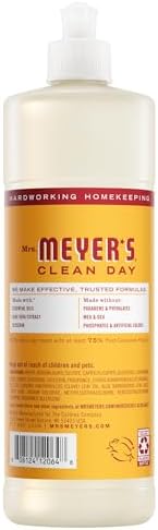 MRS. MEYER'S CLEAN DAY Liquid Dish Soap, Clementine Scent 16 Fl Oz