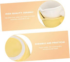 IMIKEYA 2pcs Long Handle Seasoning Bowl Set Condiment Dish Solid Handle for Sauces Vinegar and Snacks for Home Cooking and Entertaining