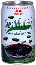Taisun - Grass Jelly Drink (Pack of 10) + one NineChef Spoon
