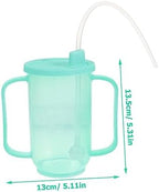 Senior Drinking Cup Straw No Spill Sippy Cup for Elderly Safe Comfortable to Hold