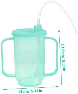 Senior Drinking Cup Straw No Spill Sippy Cup for Elderly Safe Comfortable to Hold