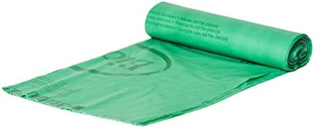 BioBag (USA) The Original Compostable Bag, 39 Gallon, 120 Count, 100% Certified Compostable Trash Bag Liners for Food Waste, Extra Strong and Durable, Trash Bag