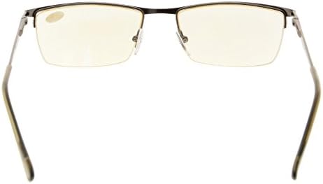 CessBlu UV Protection,Anti Blue Rays,Half-rim Computer Reading Glasses