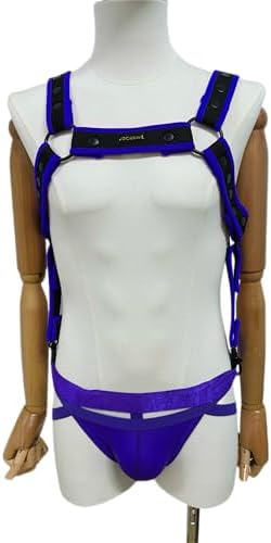 JOCKMAIL Men's Body Chest Harness Adjustable Elastic Waistband Sexy Underwear Halter Belt for Men