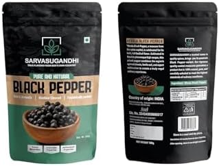 Natural Black Pepper whole 100 grams | Kali Mirch | Bold Flavor from Kerala for Authentic Indian Spice
