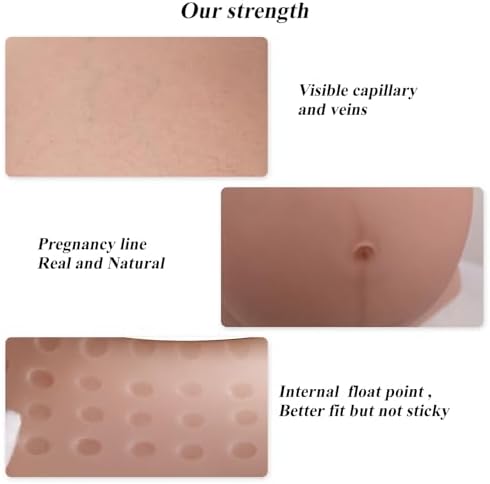 Silicone Fake Pregnancy Belly for Pregnant Mannequin or Dress Form Made of Food Grade Silicone Touch Like Real