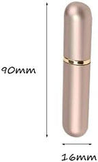 Gold Aluminum Essential Oil Nasal Inhaler Tubes Personal Empty Refillable Elegant Aluminum and Glass Nasal Inhalers Set with Cotton Wicks 5 pcs