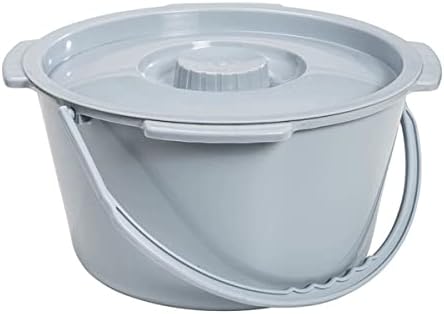 Drive Medical Commode Bucket with Plastic Handle and Cover - Each