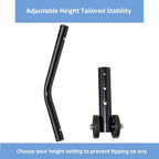 Anti-Tipper Set for Wheelchair with Wheels,Adjustable Dual-Wheel Support,Stability & Safety for Mobility Aids