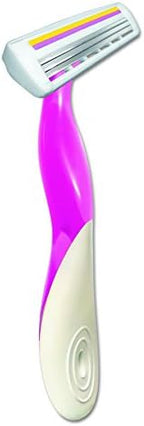 BIC ST3WP41 Soleil Twilight Women’s Disposable Razor, 3 Blades, Pink/Purple (Pack of 4)