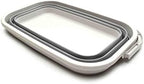 SAMMART 11.6L (3.06 Gallon) Collapsible Rectangular Handy Basket/Bucket (Grey, 1)