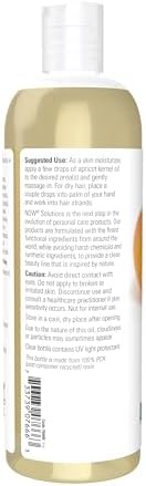 NOW Foods Solutions, Apricot Kernel Oil, Hair Moisturizer, Rejuvenating Skin Oil, Softens Fine Lines, 16-Ounce