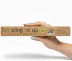 Eco Green Living Biodegradable Cling Film Bio Cling Wrap 100% Compostable, BPA & Plastic-Free Food Wrap, Vegan, Fridge & Freezer Safe, Recyclable Cardboard Dispenser, 30cm x 30m