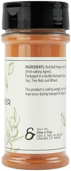 Olive & Vine Red Bell Pepper Powder, Sweet & Vibrant, For Seasoning & Sauces, Rich Tradition, Authentic Taste, For Global Recipes (3.86 Ounce)