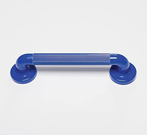 NRS Healthcare Plastic Fluted Grab Rail - 30 cm (12 inch) Blue