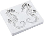 Seahorse Polymer Clay Mold Seahorse Silicone Molds for DIY Crafts Epoxy Resin Casting Air Dry Polymer Clay Plaster Jewelry Making