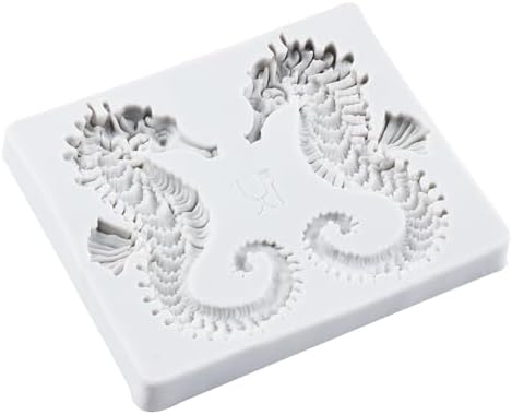 Seahorse Polymer Clay Mold Seahorse Silicone Molds for DIY Crafts Epoxy Resin Casting Air Dry Polymer Clay Plaster Jewelry Making