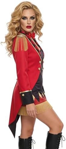 haikyuu Women Ringmaster Costume Halloween Circus Ringleader Dress Outfits Lion Tamer Cosplay