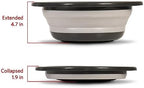 Glad Large Mixing Bowl Collapsible - 5.5L | Foldable Plastic & Rubber Container with Handles for Baking | Dishwasher Safe Kitchen Supplies and RV Essentials