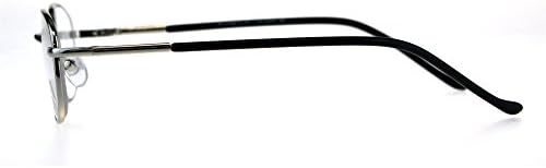 Mens Classic Metal Rim Rectangular Bifocal Reading Eye Glasses